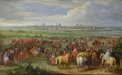 Napoleon (1769-1821) en zijn Troepen in de Woestijn tijdens de Egyptische Campagne, illustratie uit 